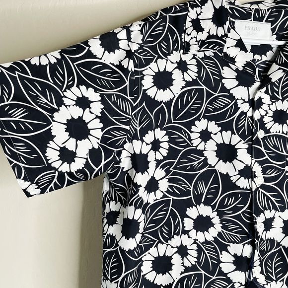 Prada Printed Silk Twill Shirt - Picture 6 of 10